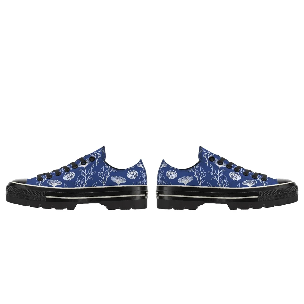 Converse Canvas Sneakers with Floral Motif - Picture 4 of 9